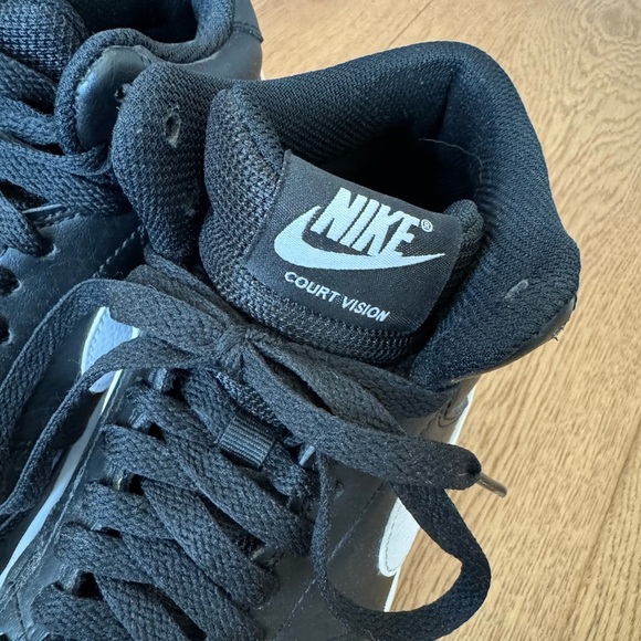 Nike Court Vision Mid Next Nature - Ladies Size 7.5 - EUC - Black & White - Picture 8 of 10